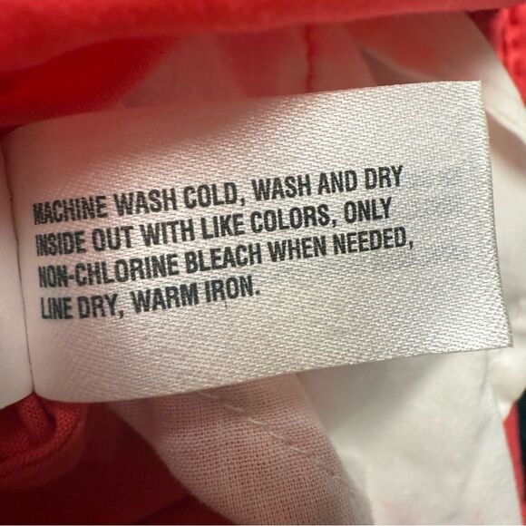 GAP Vibrant Coral Midi Dress with pockets - Picture 10 of 11